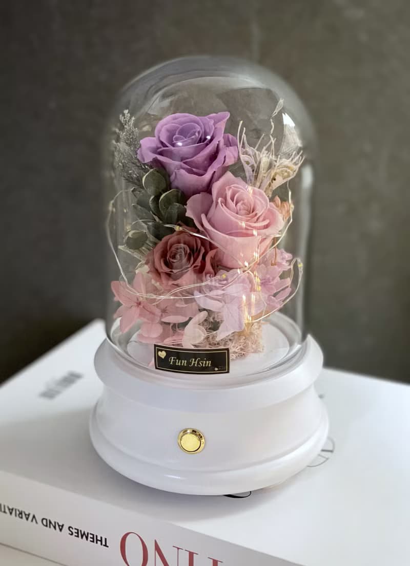 藍芽喇叭音響花盒 永生花 禮物 不凋花 音樂盒 畢業季