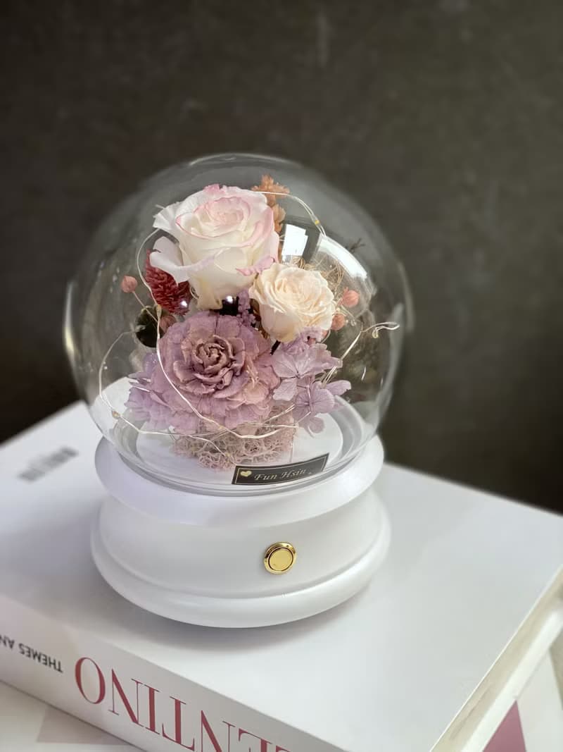 藍芽喇叭音響花盒 永生花 禮物 不凋花 音樂盒 畢業季