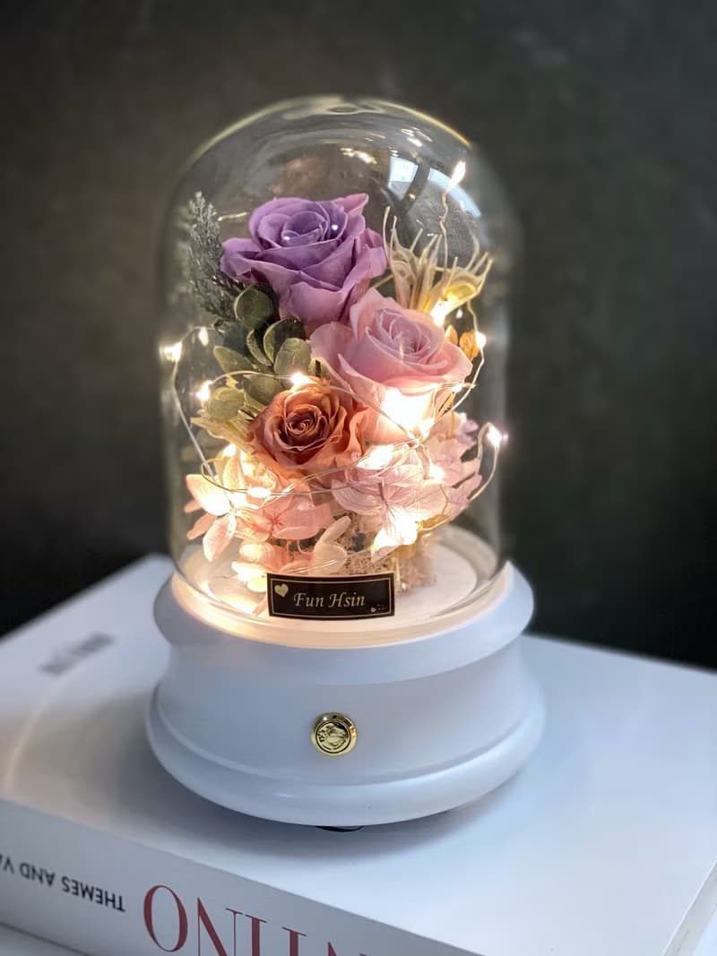 藍芽喇叭音響花盒 永生花 禮物 不凋花 音樂盒 畢業季