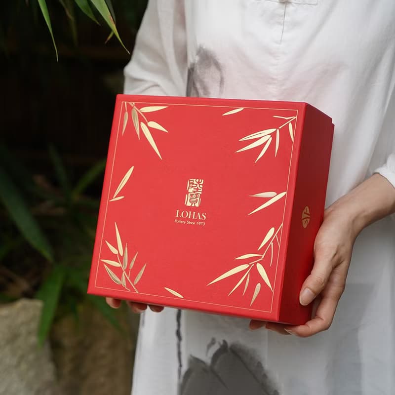 陸寶 富竹年年茶組 1壺3杯 竹節造型 茶具組