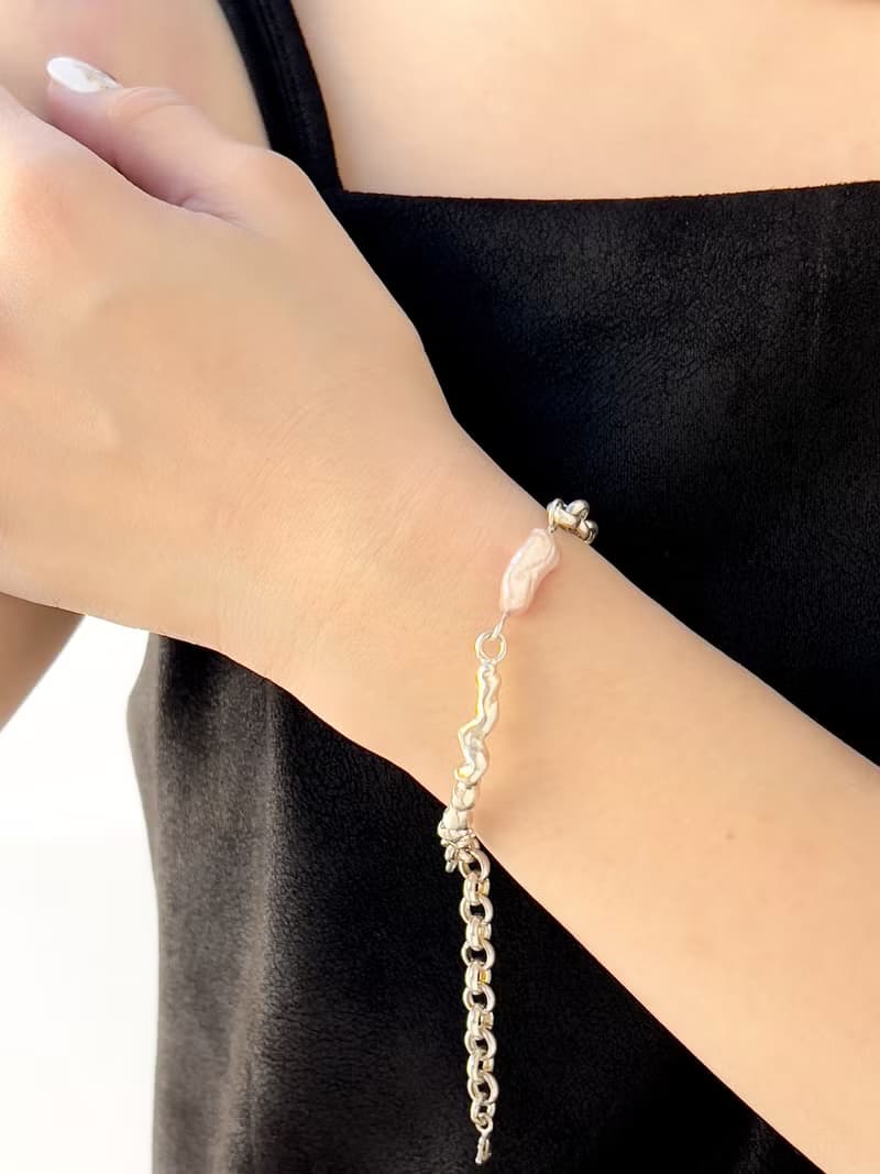 洸・流離不規則手鍊 | 巴洛克珍珠