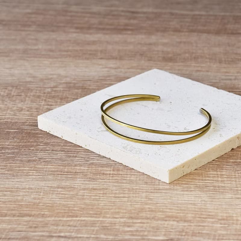 自然系-黃銅混搭系列手鐲