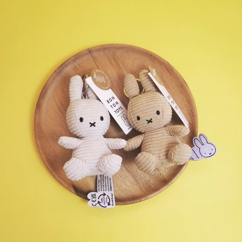 Miffy米菲兔ECO燈芯絨鑰匙圈-10cm (五色)