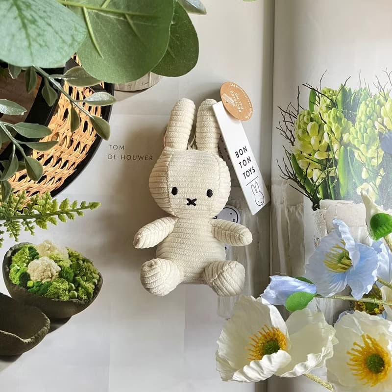 Miffy米菲兔ECO燈芯絨鑰匙圈-10cm (五色)