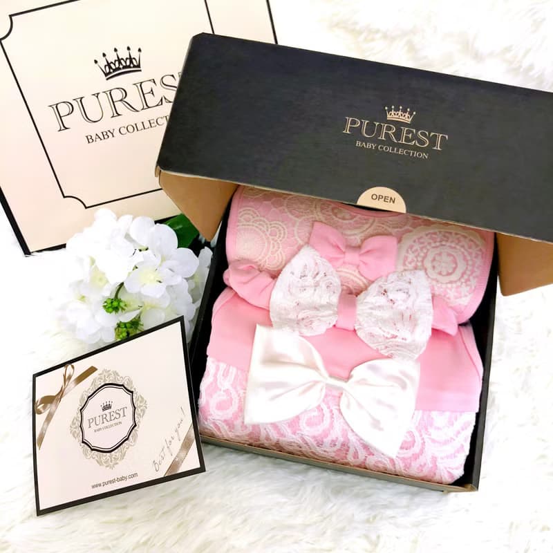 小公主的華麗裝扮 長袖 寶寶彌月豪華禮盒組 嬰兒禮物 新生兒送禮