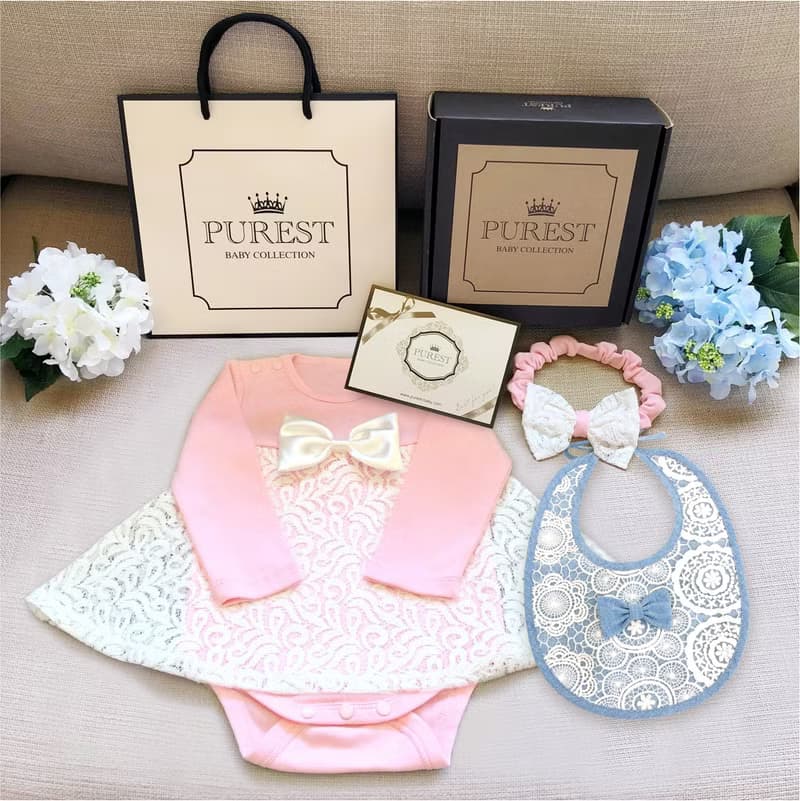 小公主的華麗裝扮 長袖 寶寶彌月豪華禮盒組 嬰兒禮物 新生兒送禮