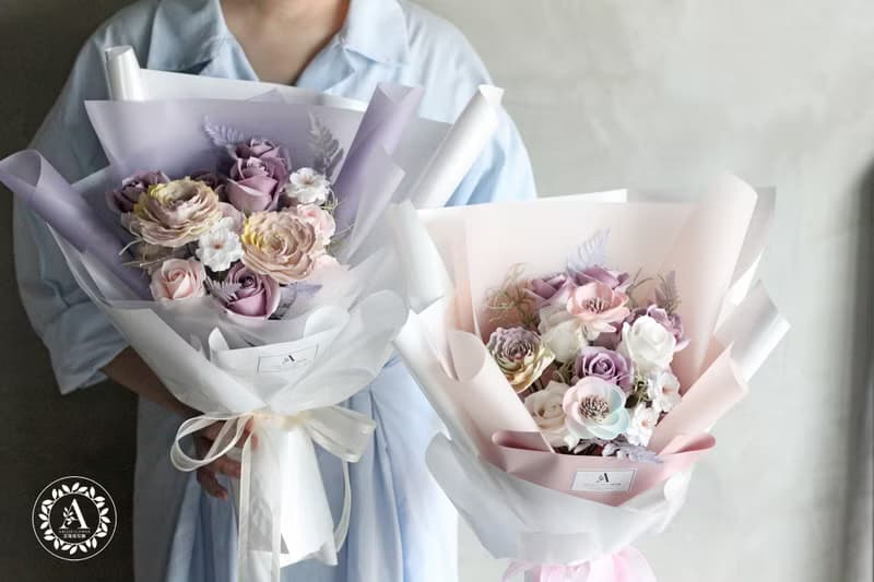 畢業花禮 / 香氛皂花系列 / 繽紛馬卡龍香氛皂花束