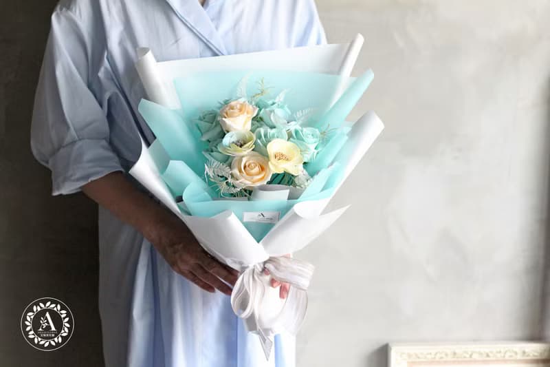 畢業花禮 / 香氛皂花系列 / 繽紛馬卡龍香氛皂花束