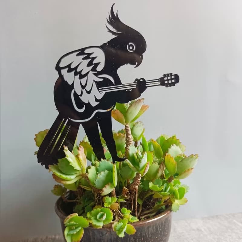 角落小劇場/植栽裝飾/動物搖滾大明星系列/鸚式情歌/療癒小物