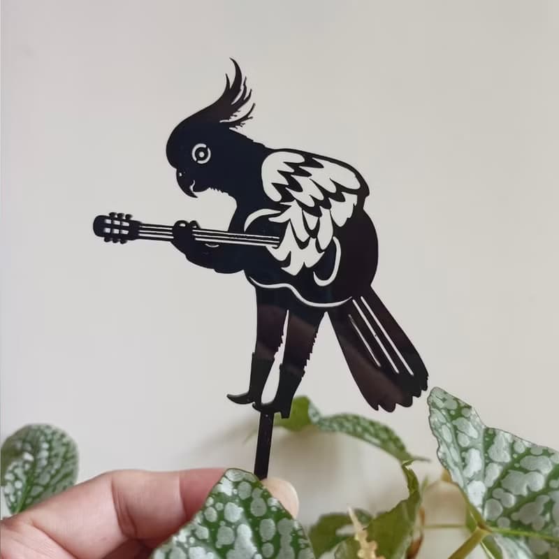 角落小劇場/植栽裝飾/動物搖滾大明星系列/鸚式情歌/療癒小物