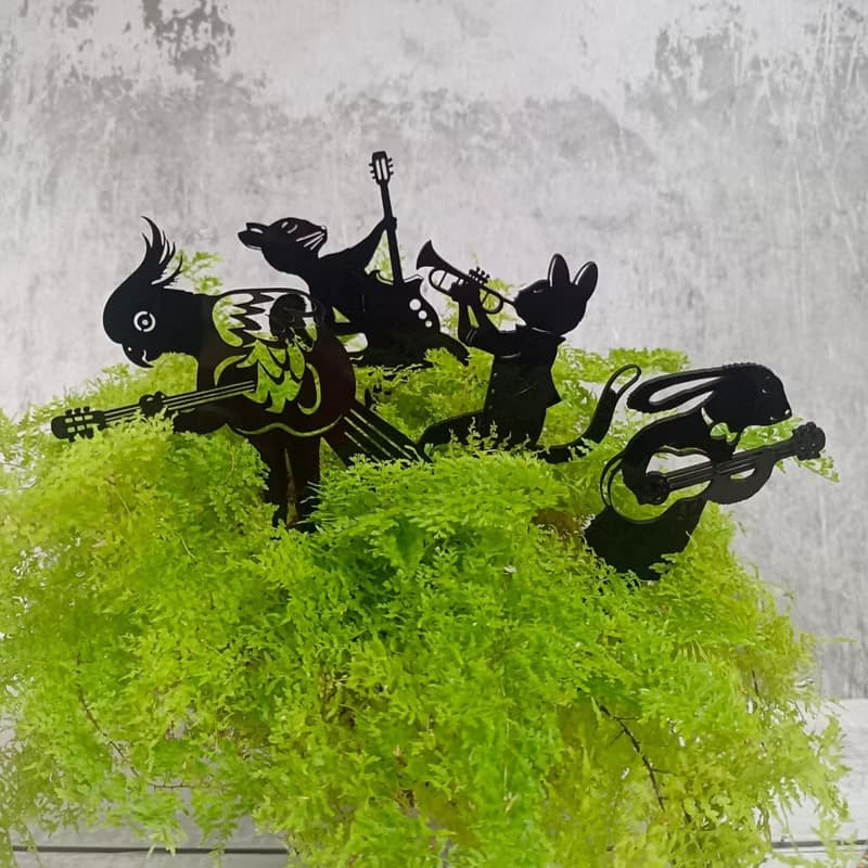 角落小劇場/植栽裝飾/動物搖滾大明星系列/鸚式情歌/療癒小物