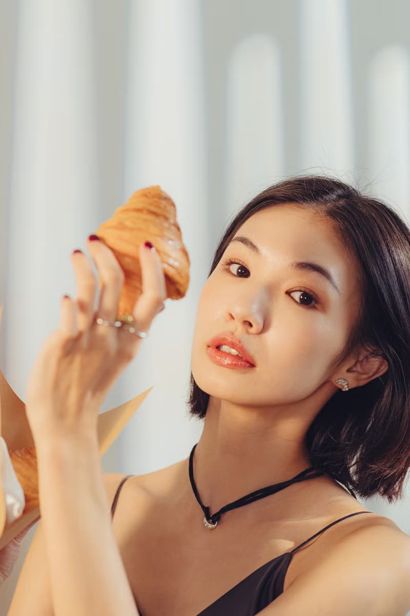 可頌環皮繩鍊