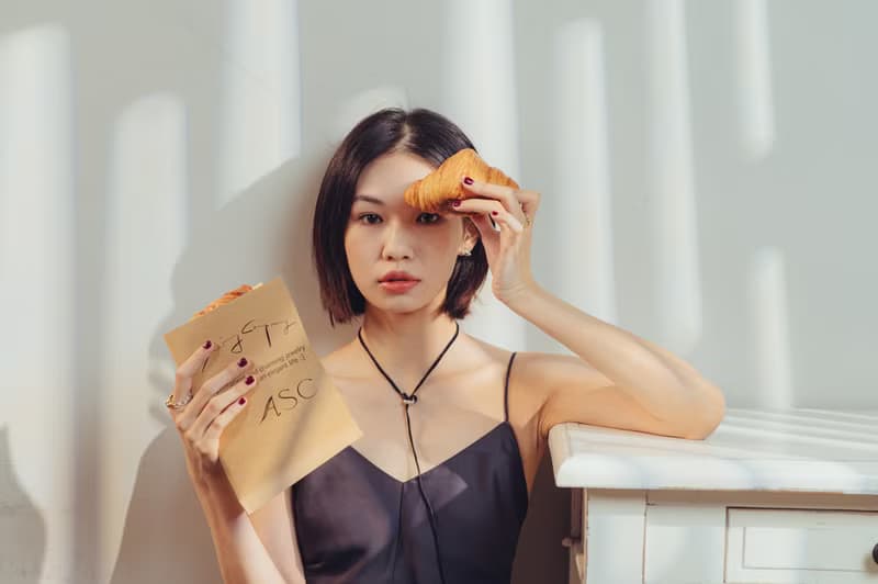 可頌環皮繩鍊