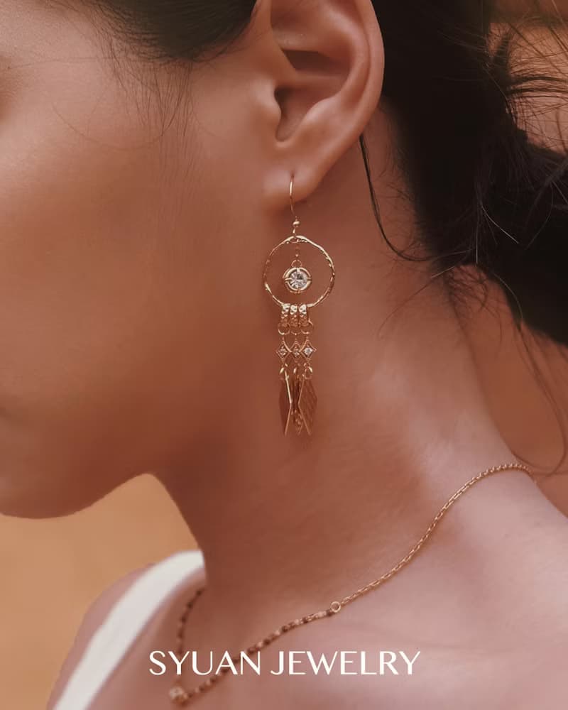 Layla萊拉 — 摩洛哥風格垂墜式耳環生日 禮物情人節禮物