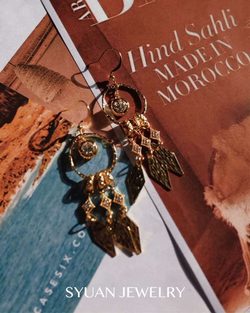 Layla萊拉 — 摩洛哥風格垂墜式耳環生日 禮物情人節禮物