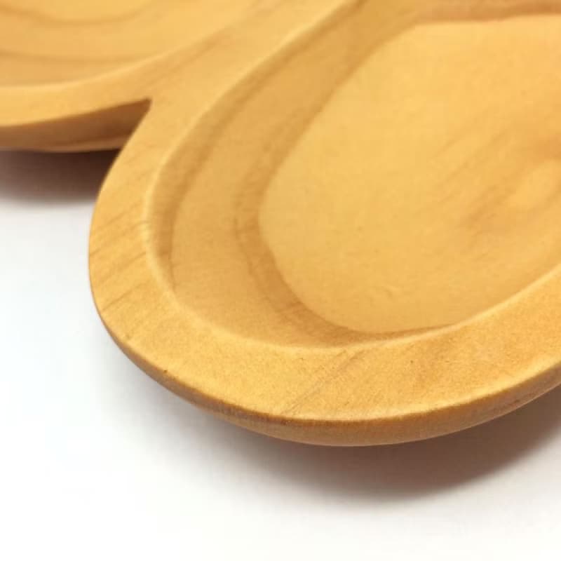 【SPICE】日本 PETIT'S MAMAN 天然松木 兒童餐盤-兔子