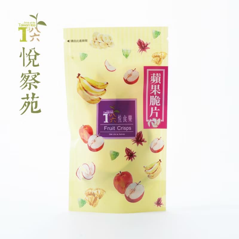 蘋果脆片2包│天然蘋果香甜餅乾 帶皮蘋果餅乾