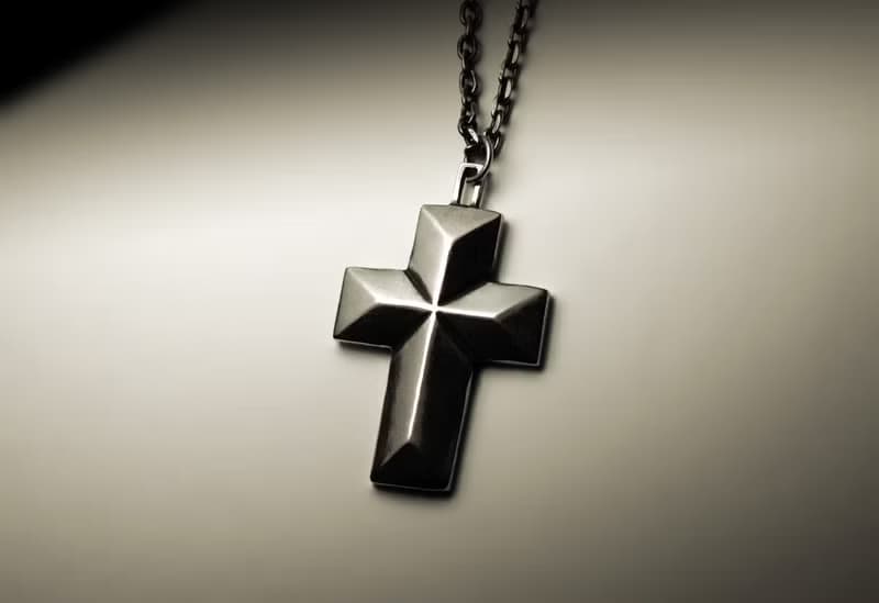 大三角切面十字架項鍊