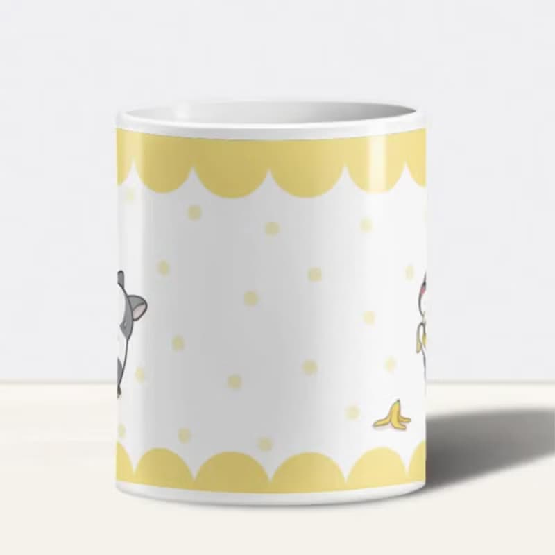 光面陶瓷杯 12oz  | 地瓜兔一家 散水禮物