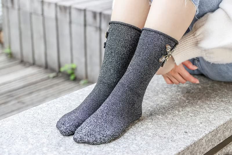 unni星語寶石推襪 襪子 保暖 socks 中筒襪 女襪 手工縫  刷毛 棉