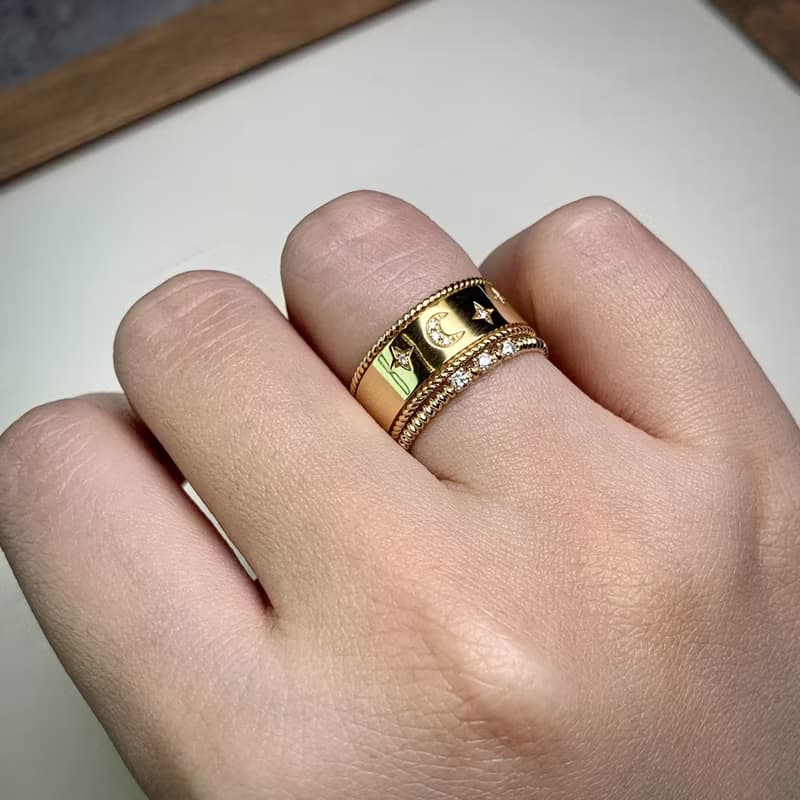 18K 復古鑽石戒指