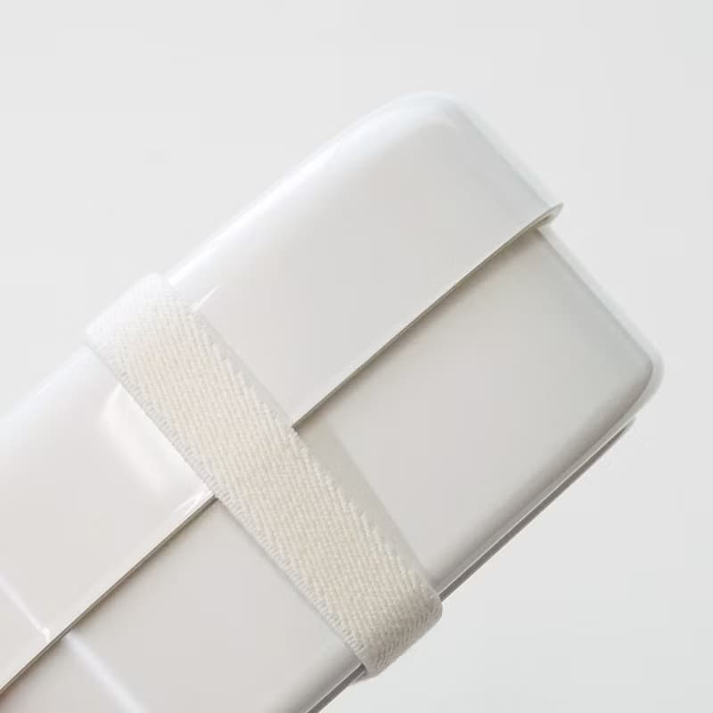 Blanche. 2-Compartments Oval Lunchbox 410ml Bentobox Kids School Made In Japan