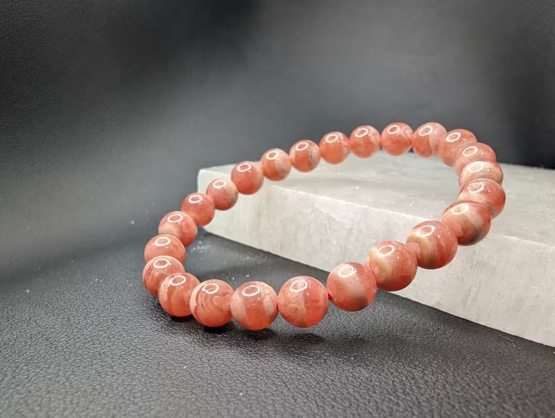 紅紋石 Rhodochrosite 7mm 手串 手鍊 天然水晶