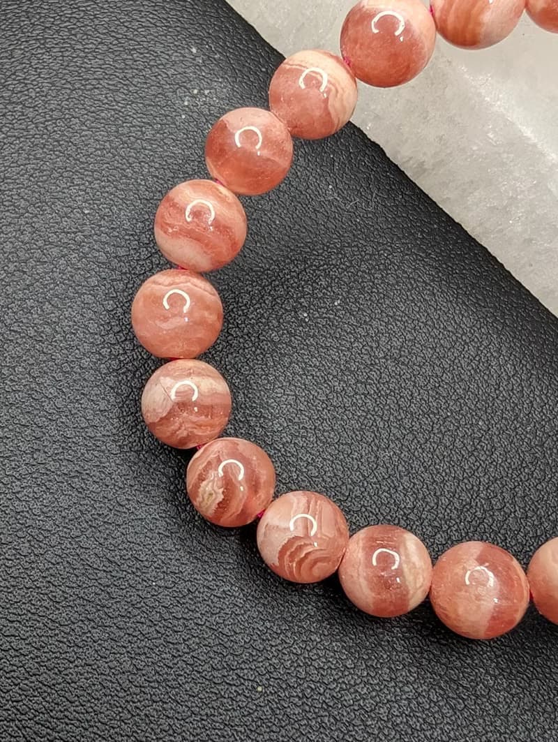 紅紋石 Rhodochrosite 7mm 手串 手鍊 天然水晶