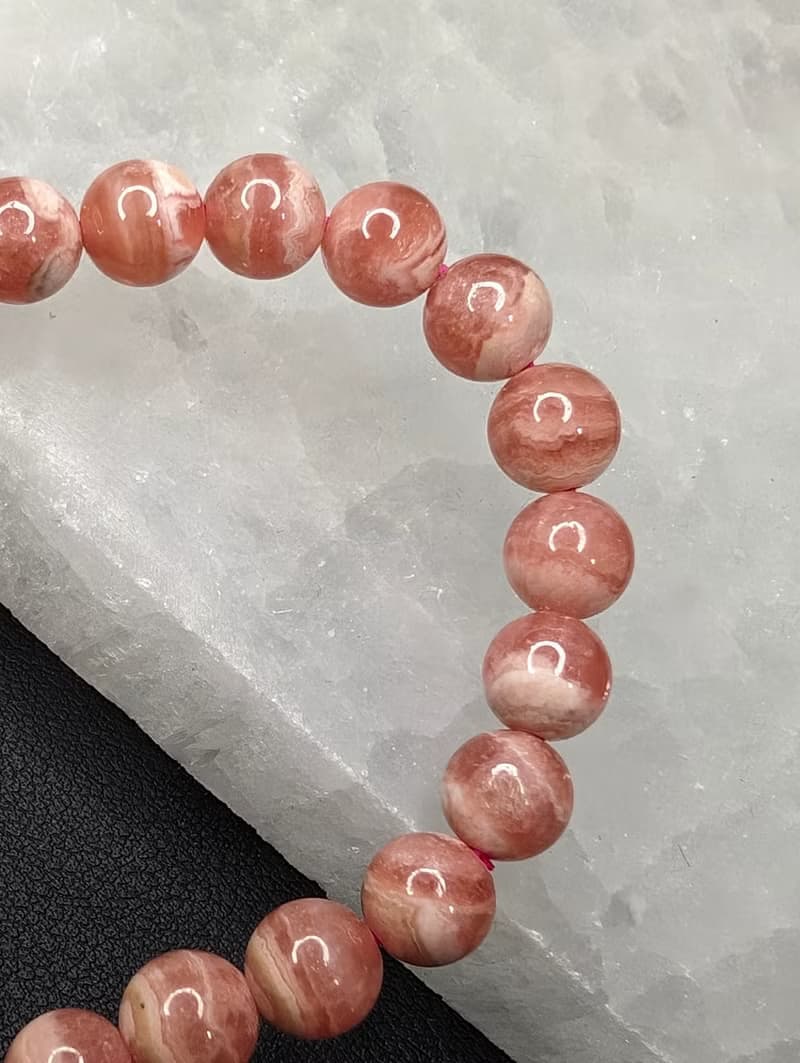 紅紋石 Rhodochrosite 7mm 手串 手鍊 天然水晶
