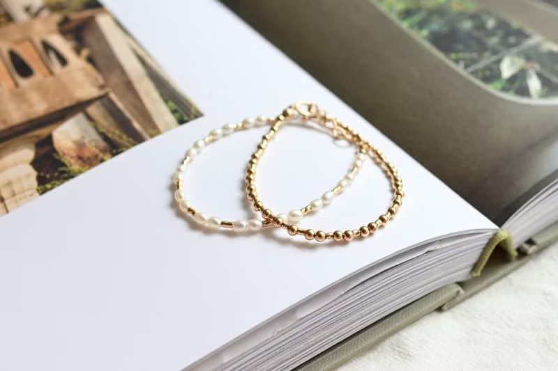 織語露珠 - 金珠手鍊