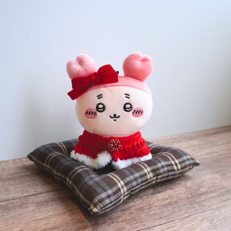 新春拜年服(紅)  娃衣 吉伊卡哇 ちいかわ Chiikawa 10cm適用