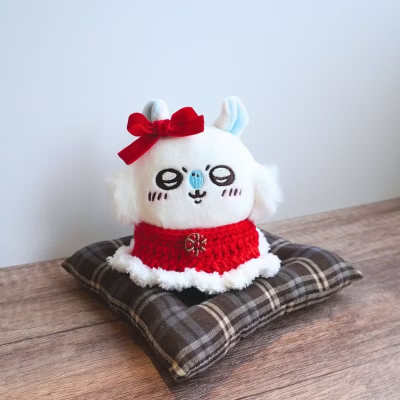 新春拜年服(紅)  娃衣 吉伊卡哇 ちいかわ Chiikawa 10cm適用