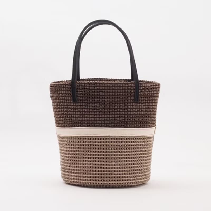 meshhandbag2/26.5×20.5×16/春夏/メッシュ/人工皮革＆本革/HB024