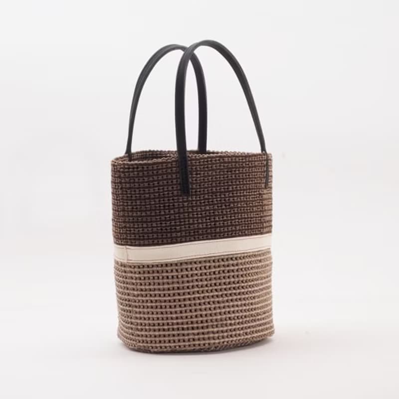 meshhandbag2/26.5×20.5×16/春夏/メッシュ/人工皮革＆本革/HB024