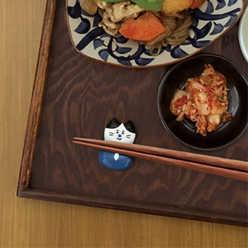 日本Decole 筷子架 - 貓咪的快樂家族