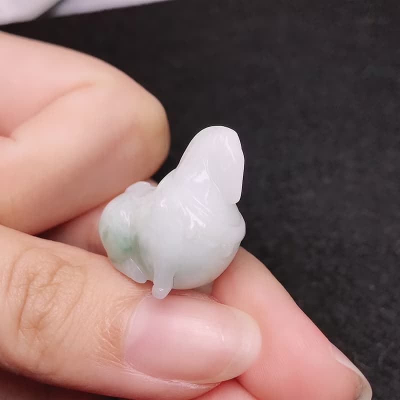 飄藍花翡翠唐馬 | 天然緬甸A貨翡翠 | 送禮