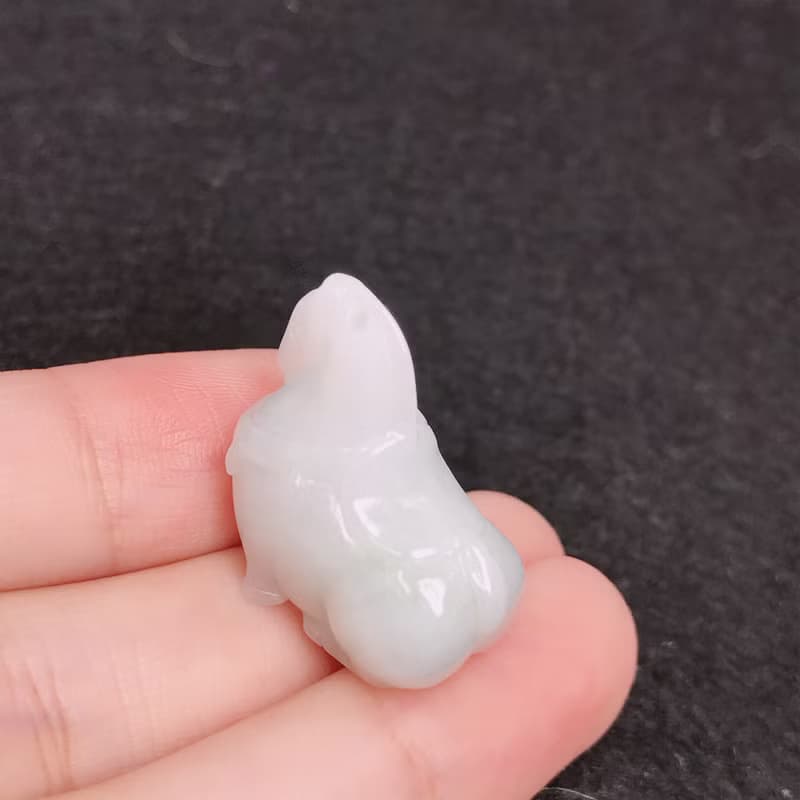飄藍花翡翠唐馬 | 天然緬甸A貨翡翠 | 送禮