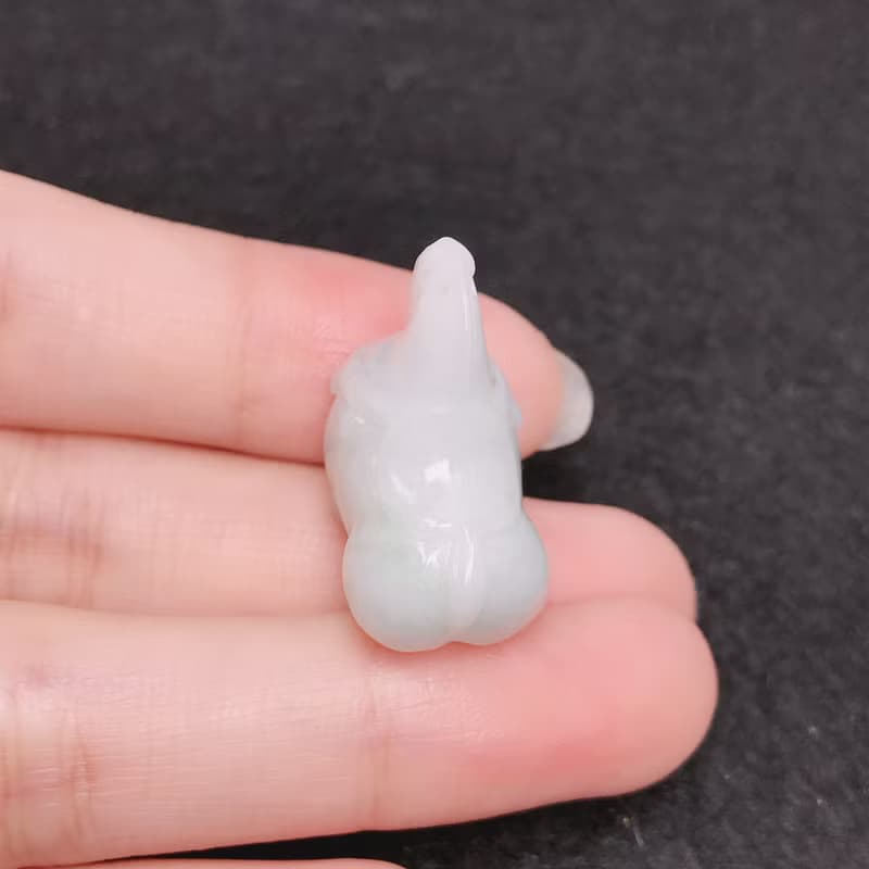 飄藍花翡翠唐馬 | 天然緬甸A貨翡翠 | 送禮