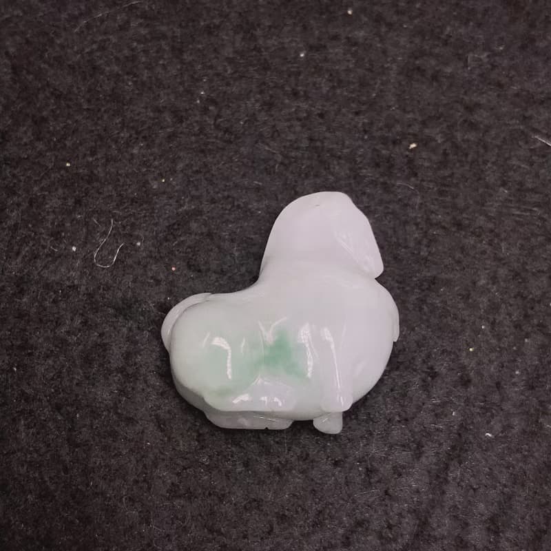 飄藍花翡翠唐馬 | 天然緬甸A貨翡翠 | 送禮