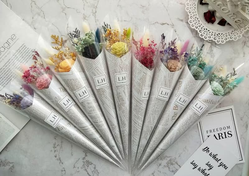 【藍芯手作】甜筒花束・畢業花束・生日禮物・開幕禮
