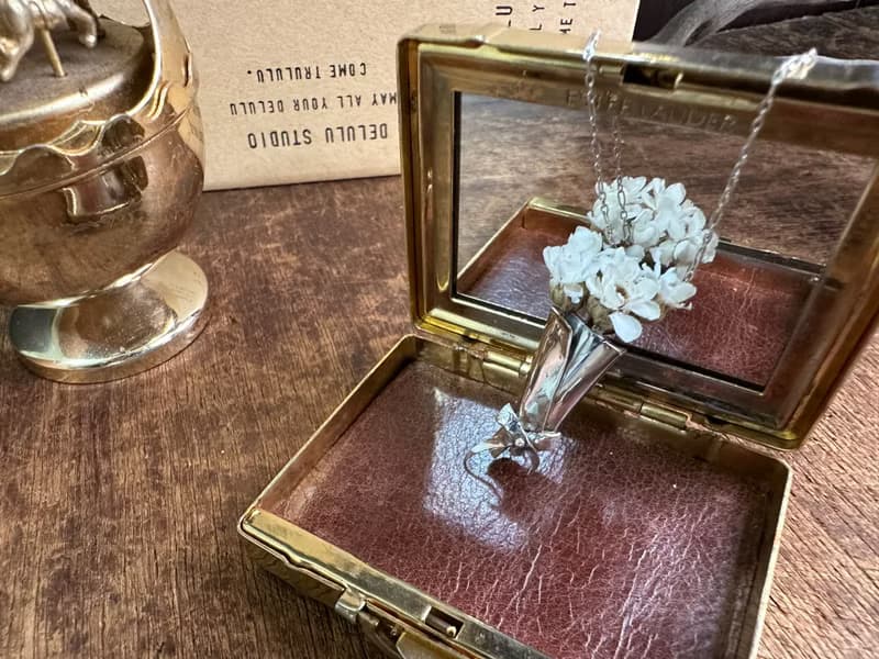 手作銀飾—Bouquet 花束 925純銀項鍊 花束項鍊 手作925銀花束