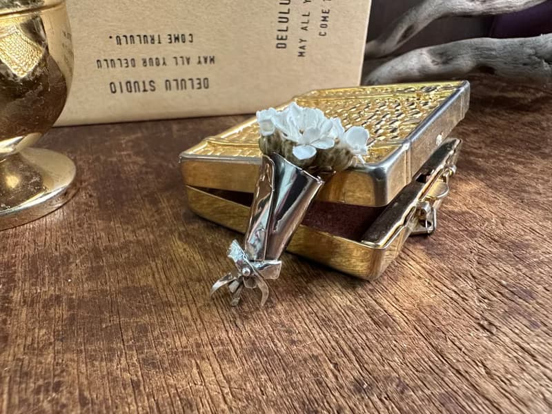 手作銀飾—Bouquet 花束 925純銀項鍊 花束項鍊 手作925銀花束