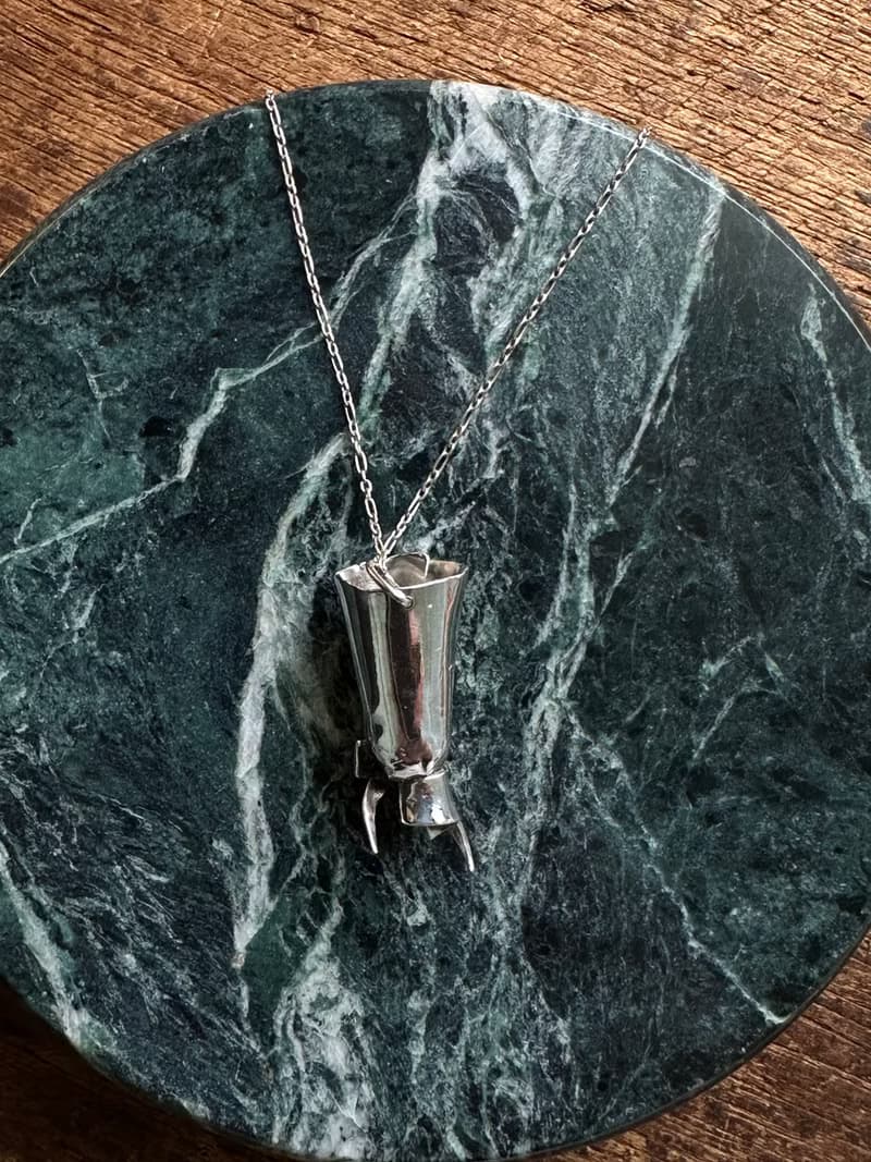 手作銀飾—Bouquet 花束 925純銀項鍊 花束項鍊 手作925銀花束