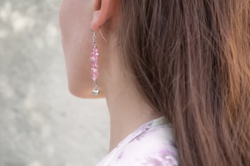 Pink Chalcedony Earrings, 925 Silver, Taurus, Libra Gem, Mother's Day Gift