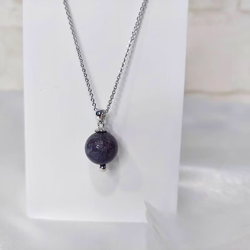 天然星點堇青石項鍊