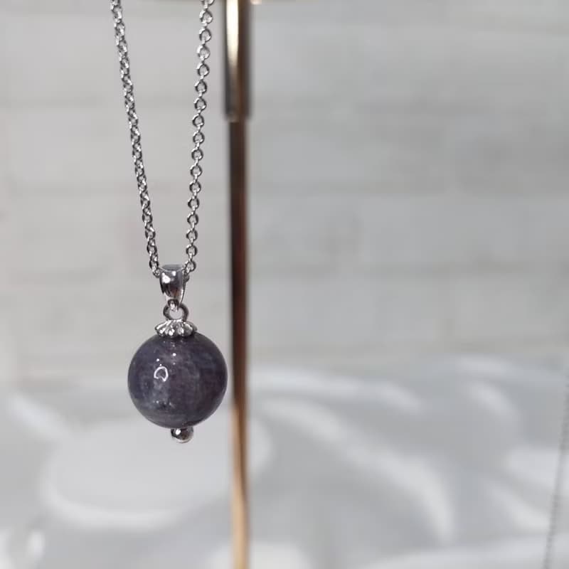 天然星點堇青石項鍊