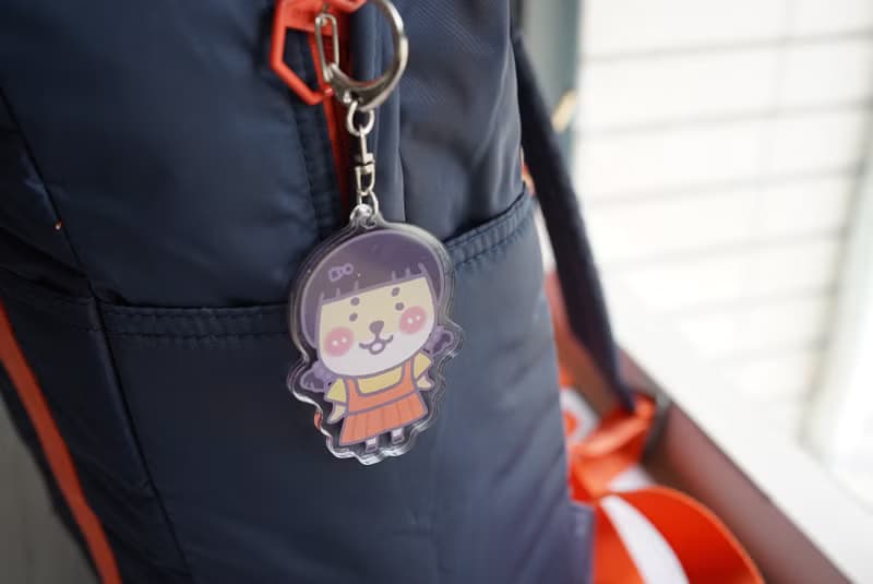 柴柴壓克力吊飾-白色招財貓