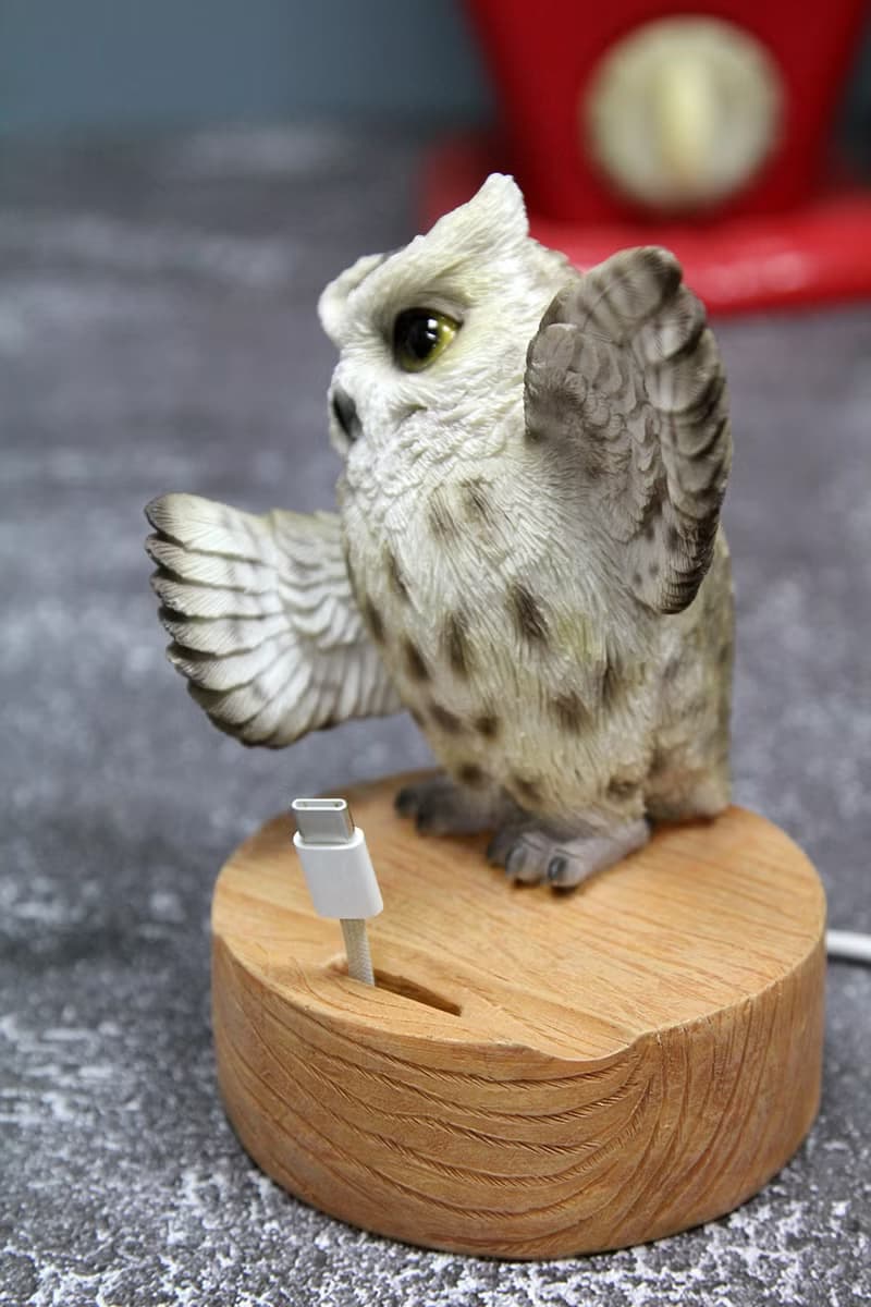 ZOOCRAFT擬真動物系列 可愛長耳貓頭鷹造型桌上手機架/手機座