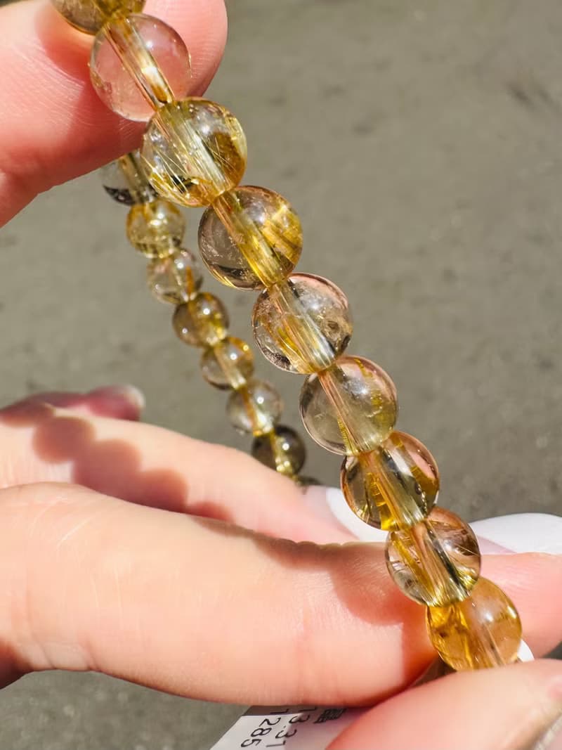 天然輕透料厚鈦鈦晶絲髮金鈦晶7mm13.31g事業避邪招財陽氣旺