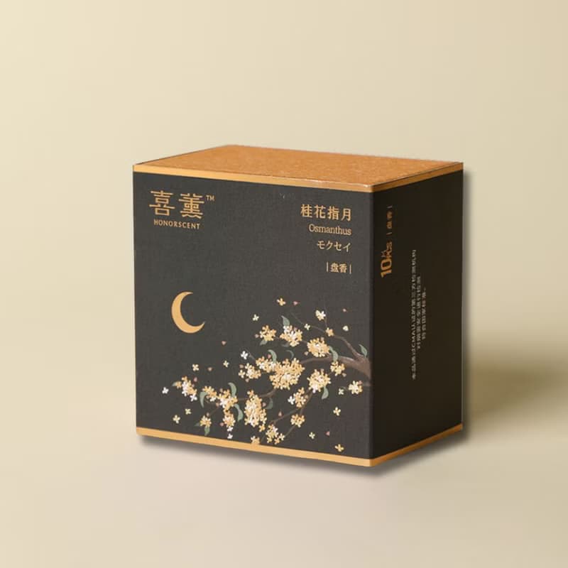 【花好月圓│盤香禮盒】桂花盤香 陶瓷香爐│禮盒裝 商務禮物推薦